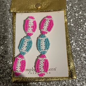 Simply southern football earrings